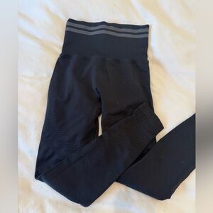 Black Seamless High-Waist Leggings